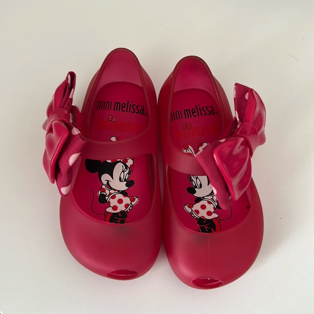 Mini Melissa Pink Minnie Mouse shoes